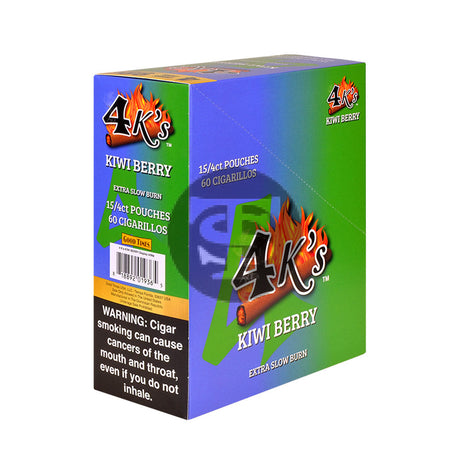 4 Kings Cigarillos 15 Packs of 4 Kiwi Berry