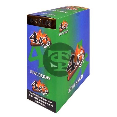 4 Kings Cigarillos 15 Packs of 4 Kiwi Berry Pre-Priced $1.49