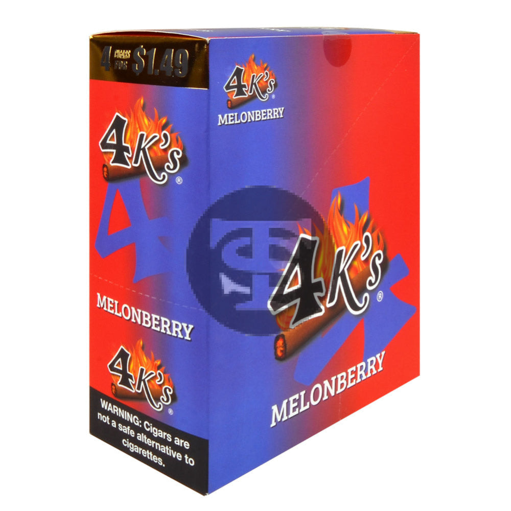 4 Kings Cigarillos 15 Packs of 4 Melonberry Pre-Priced $1.49