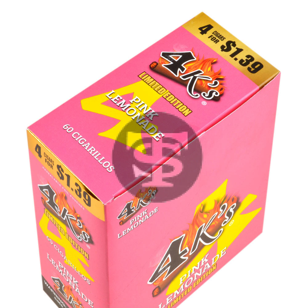 4 Kings Cigarillos 15 Packs of 4 | Pink Lemonade| $1.39 | Limited