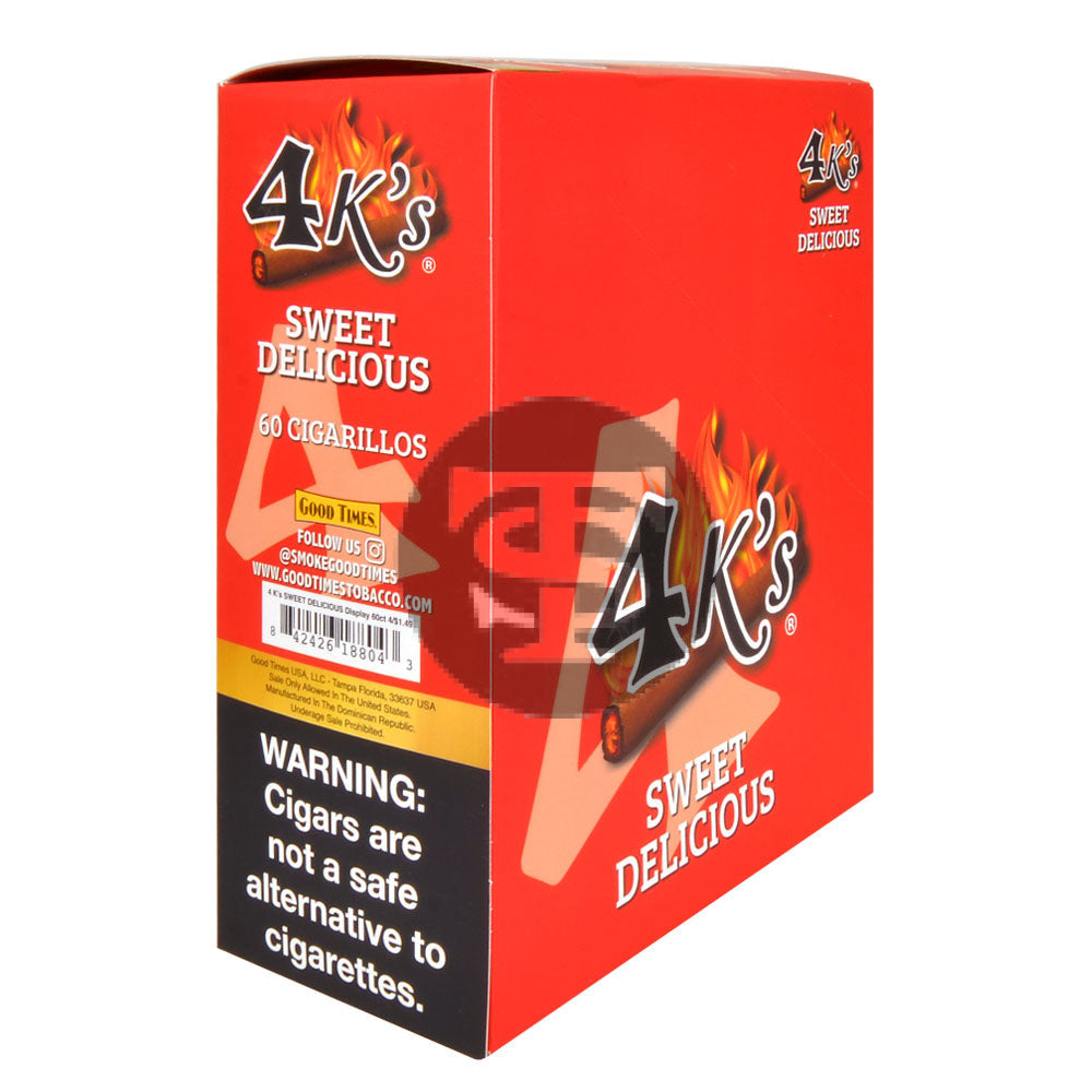4 Kings Cigarillos 15 Packs of 4 Sweet Delicious Pre-Priced $1.49