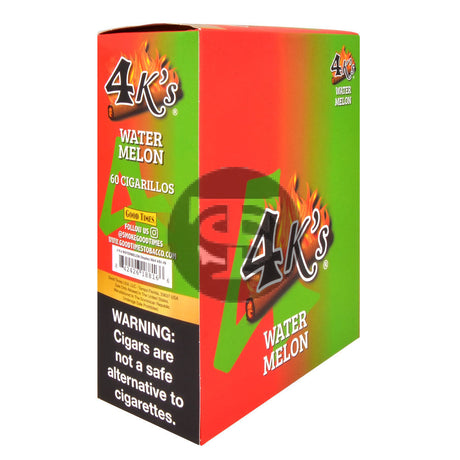 4 Kings Cigarillos 15 Packs of 4 Watermelon Pre-Priced $1.49