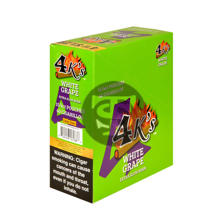 4 Kings Cigarillos 15 Packs of 4 White Grape $1.29 pre-price
