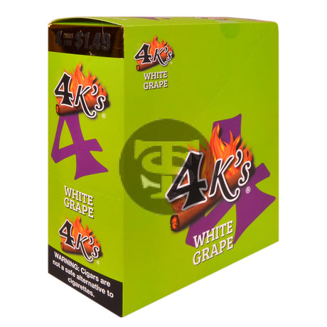 4 Kings Cigarillos 15 Packs of 4 White Grape Pre-Priced $1.49