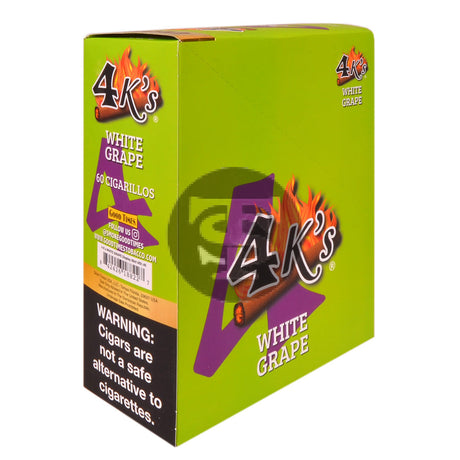 4 Kings Cigarillos 15 Packs of 4 White Grape Pre-Priced $1.49