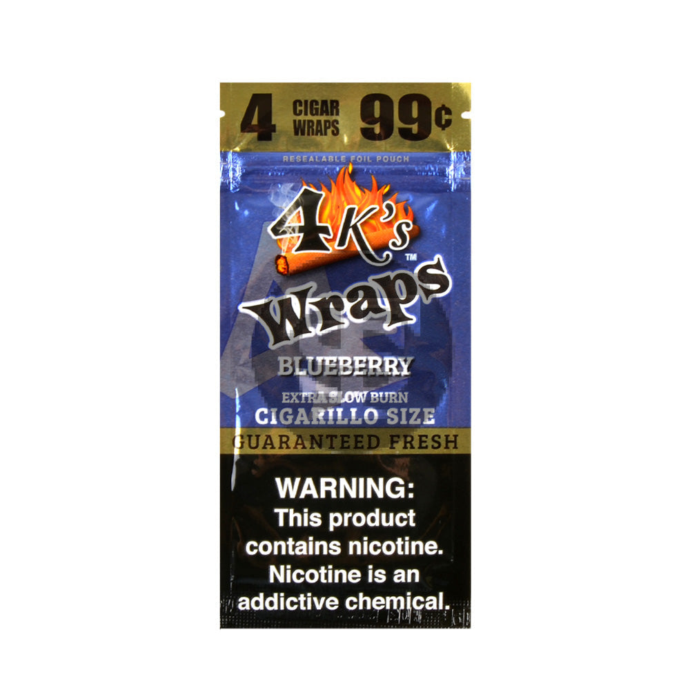 4 Kings Wraps 4 for 99c 30 pack of Blueberry
