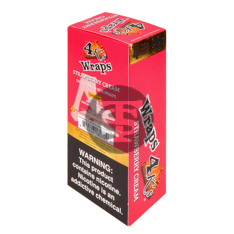 4 Kings Wraps 4 for 99c 30 pack of 4 Strawberry Cream