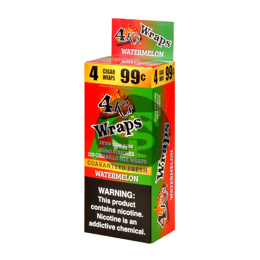 4 Kings Wraps 4 for 99c 30 pack of Watermelon 1