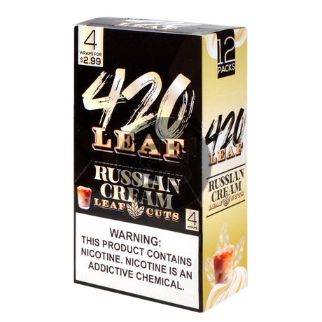 420 Leaf Wraps $2.99 Pre-Priced 12 packs of 4 Russian Cream