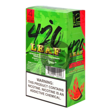 420 Leaf Wraps $2.99 Pre-Priced 12 packs of 4 Watermelon