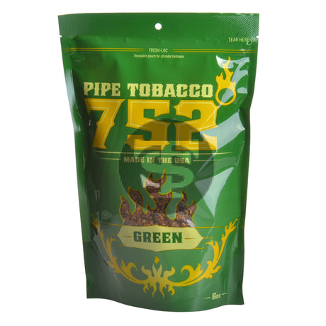 752 Green Pipe Tobacco 6 oz. Bag 1