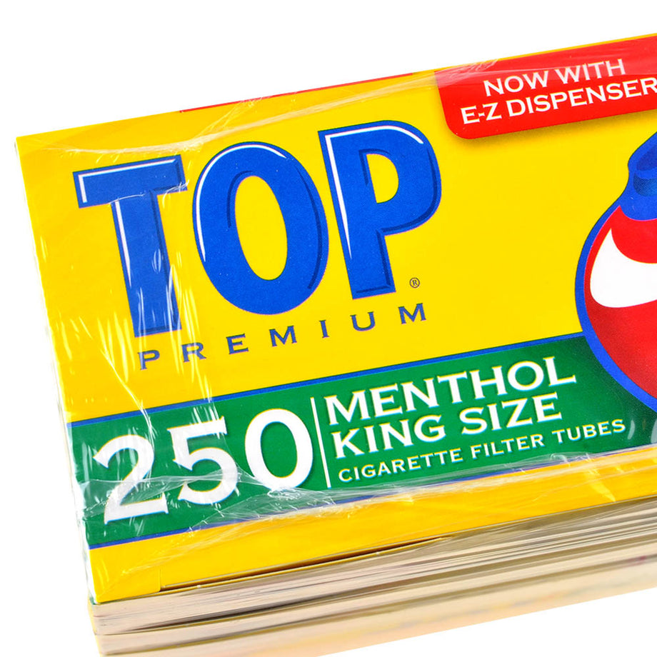 Top Premium Filter Tubes King Size Menthol 4 Cartons of 250