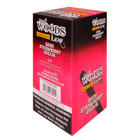 Good Times Sweet Woods Leaf Dark Strawberry Cream, 6 packs of 5