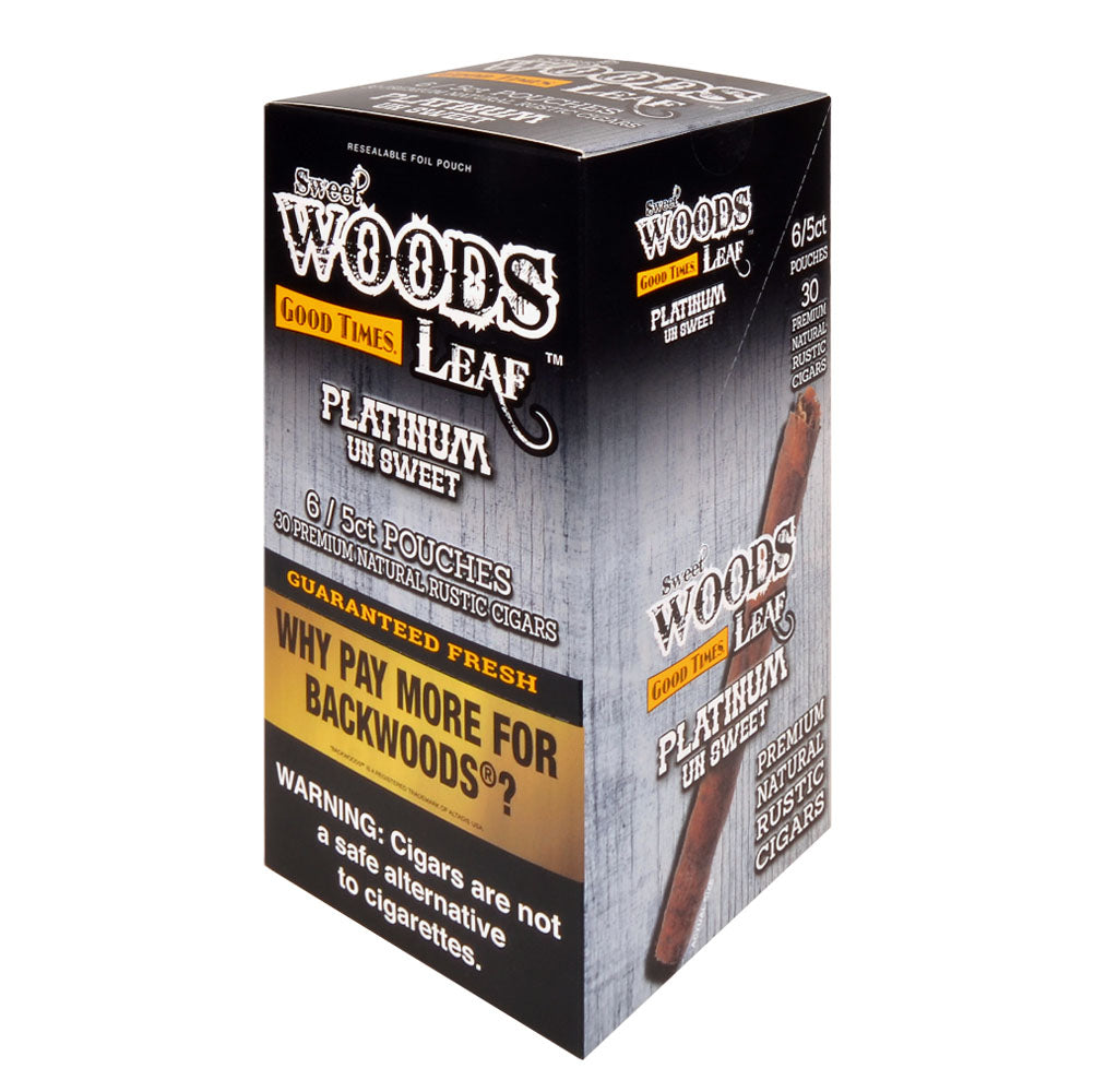 Good Times Sweet Woods Leaf Platinum, 6 packs of 5