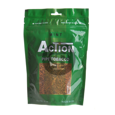 Action Mint Pipe Tobacco 6 oz. Bag 1
