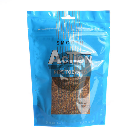 Action Smooth Pipe Tobacco 6 oz. Bag 1
