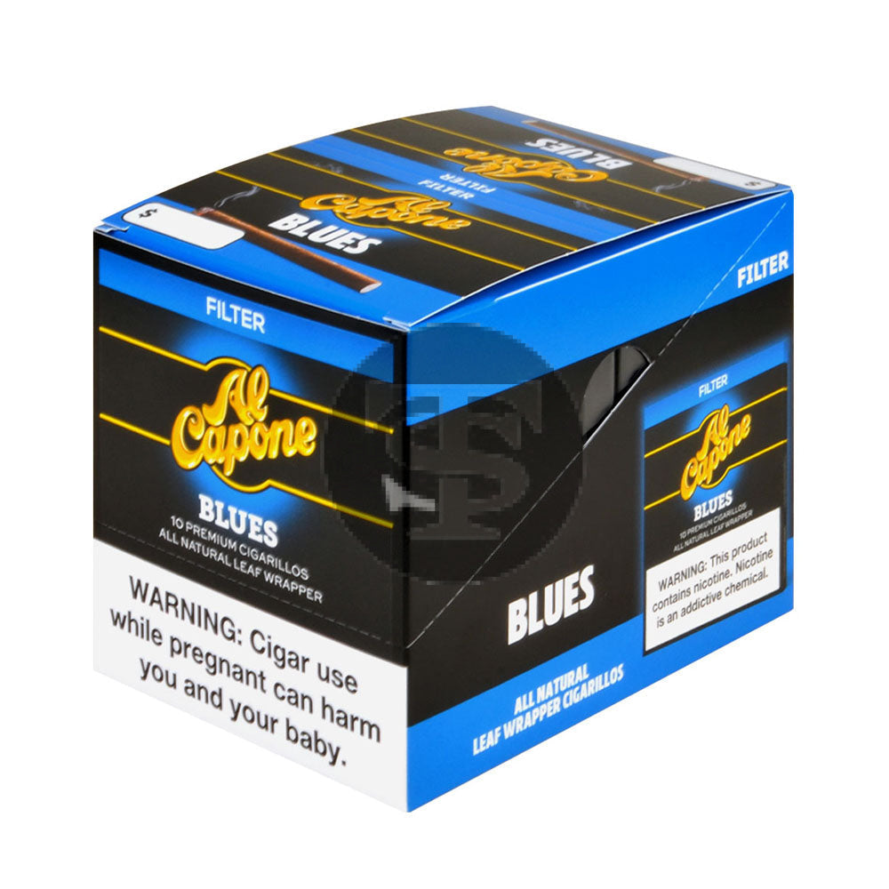 Al Capone Blues Filter Cigarillos 10 Packs of 10