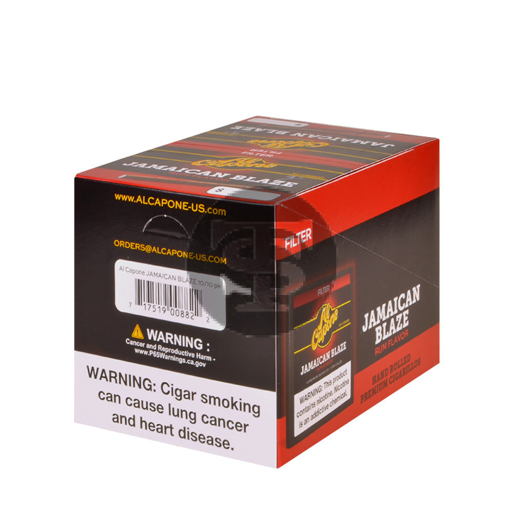 Al Capone Jamaican Blaze Cigarillos 10 Packs of 10 3