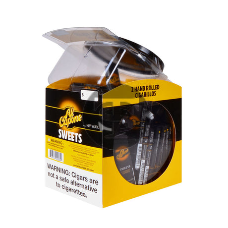 Al Capone Jar Sweet Cognac Cigarillos 60 Packs of 2