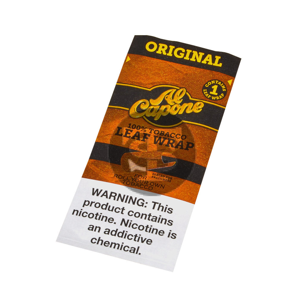 アガベ capone Al Capone Tobacco Leaf Wrap Pack of 18ct Original – Tobacco Stock
