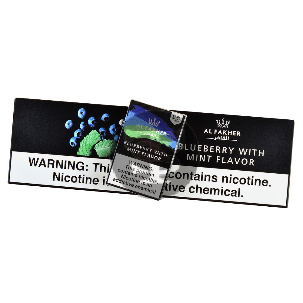 Al Fakher Blueberry With Mint Hookah Shisha 10 Packs of 50g