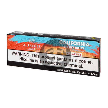 Al Fakher California Citrus Breeze Hookah Shisha 10 Packs of 50g