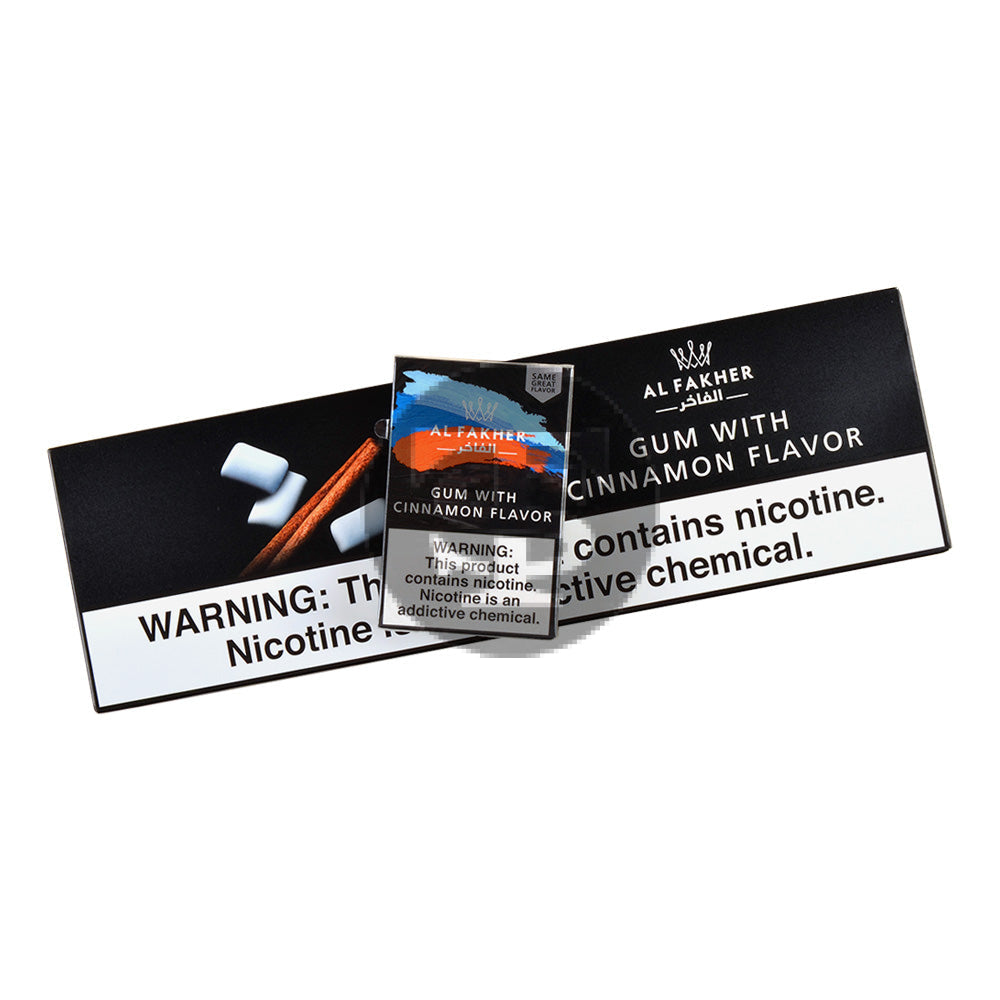 Al Fakher Gum With Cinnamon Hookah Shisha 10 Packs of 50g
