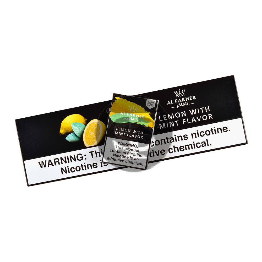 Al Fakher Lemon With Mint Hookah Shisha 10 Packs of 50g – Tobacco