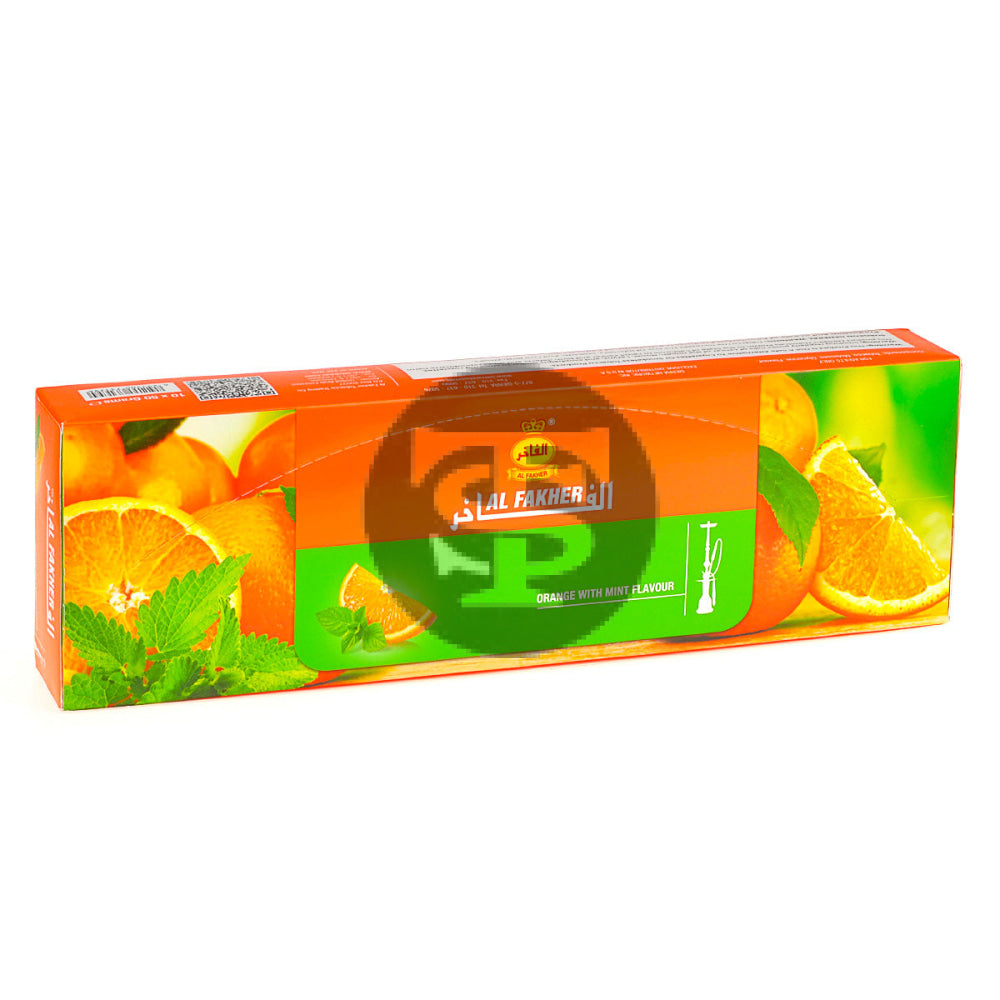 Al Fakher Orange With Mint Hookah Shisha 10 Packs of 50g – Tobacco