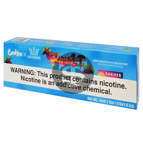 Al Fakher x Cookies Purple Sunset Hookah Shisha 10 Packs of 50g