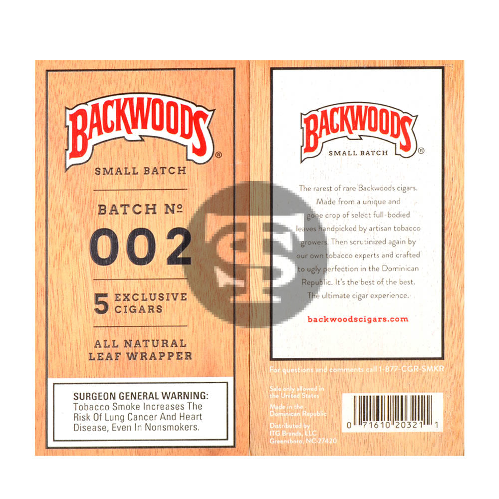 Backwoods Cigars Small Batch 002 8 Packs of 5 3