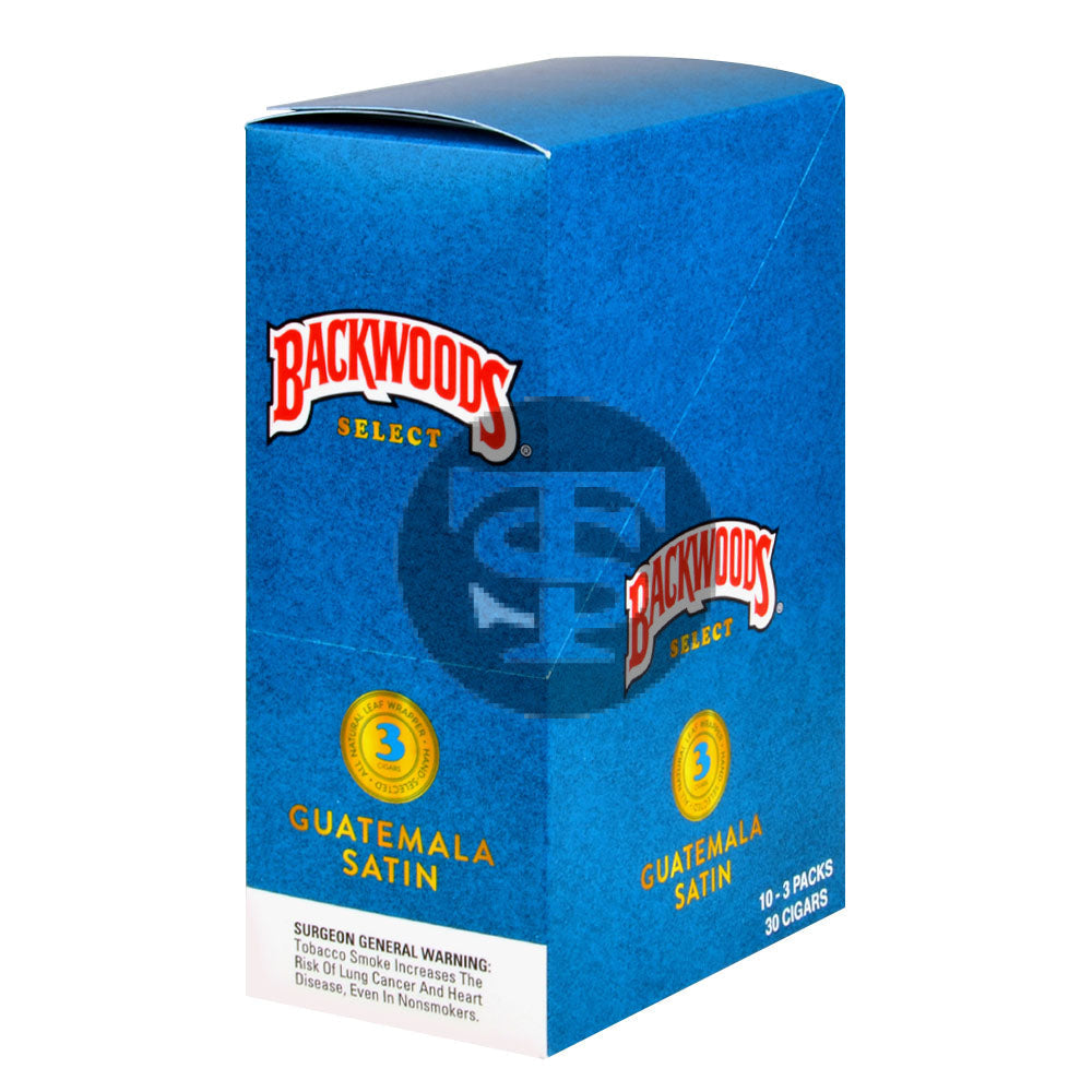 Backwoods Select Guatemala Satin cigars 10 packs of 3