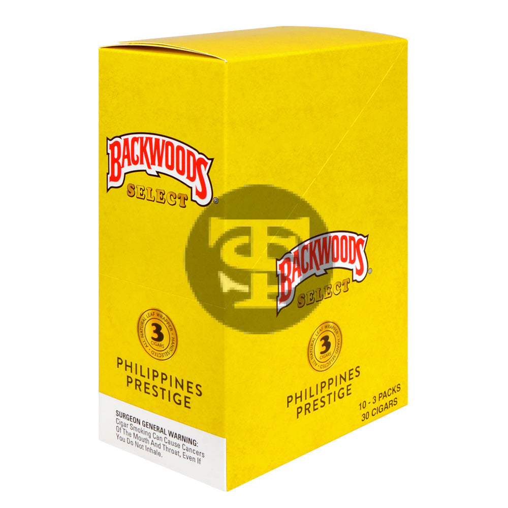 Backwoods Select Philippines Prestige cigars 10 packs of 3