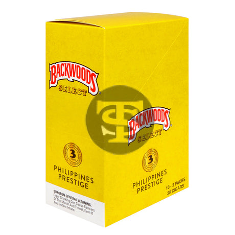 Backwoods Select Philippines Prestige cigars 10 packs of 3