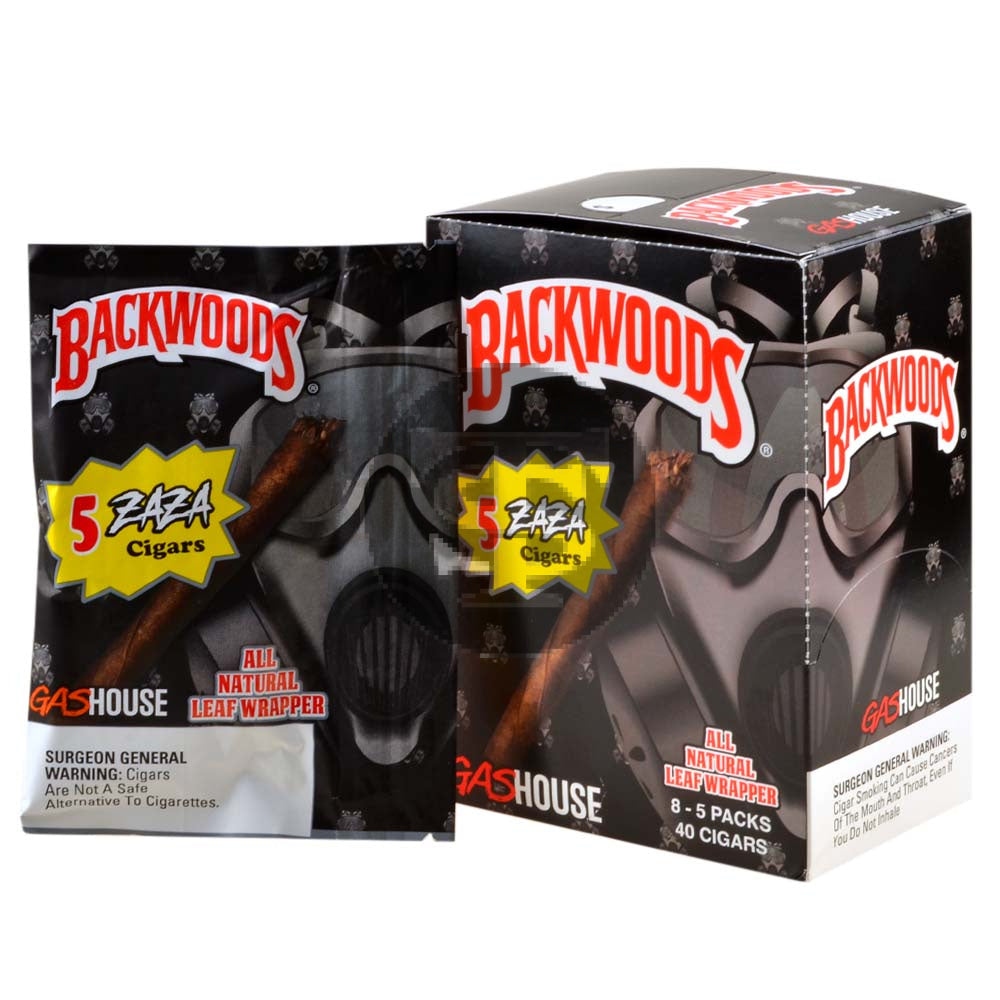 Zaza Backwoods Cigars | 8 Packs of 5 | GasHouse – Tobacco Stock