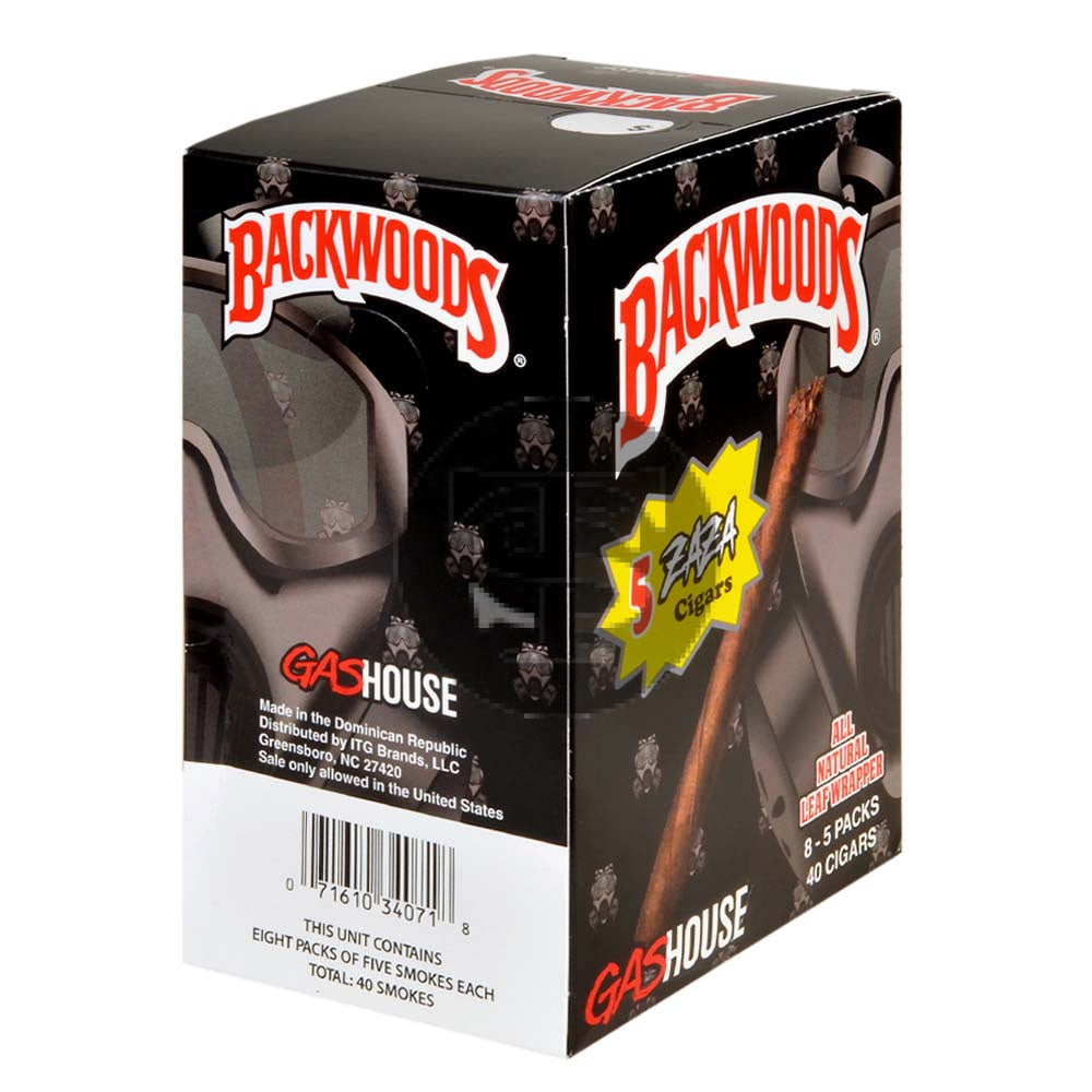 Zaza Backwoods Cigars | 8 Packs of 5 | GasHouse – Tobacco Stock