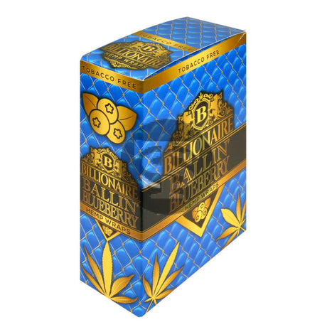 Billionaire Hemp Wraps 25 packs of 2 Ballin’ Blueberry