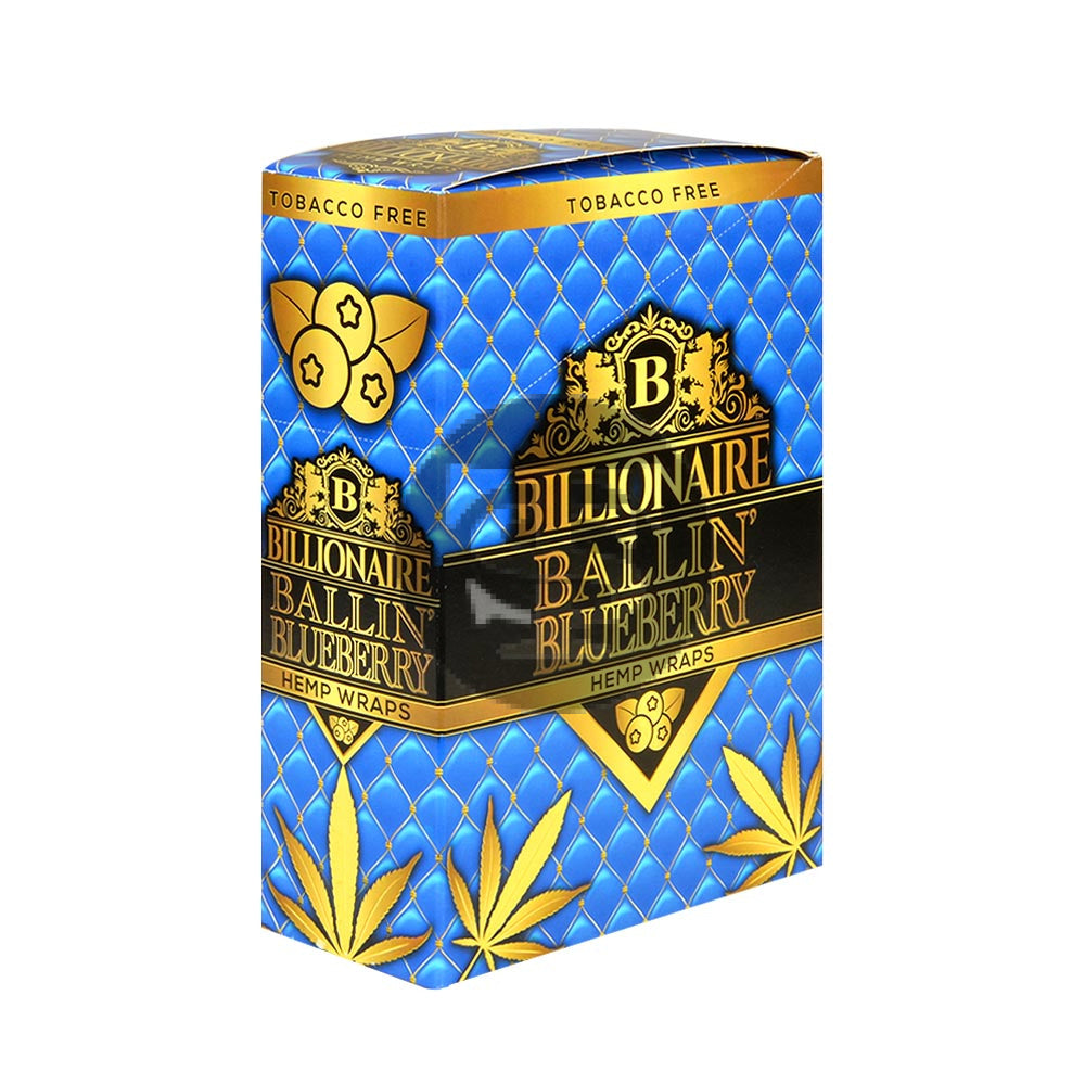 Billionaire Hemp Wraps 25 packs of 2 Ballin’ Blueberry