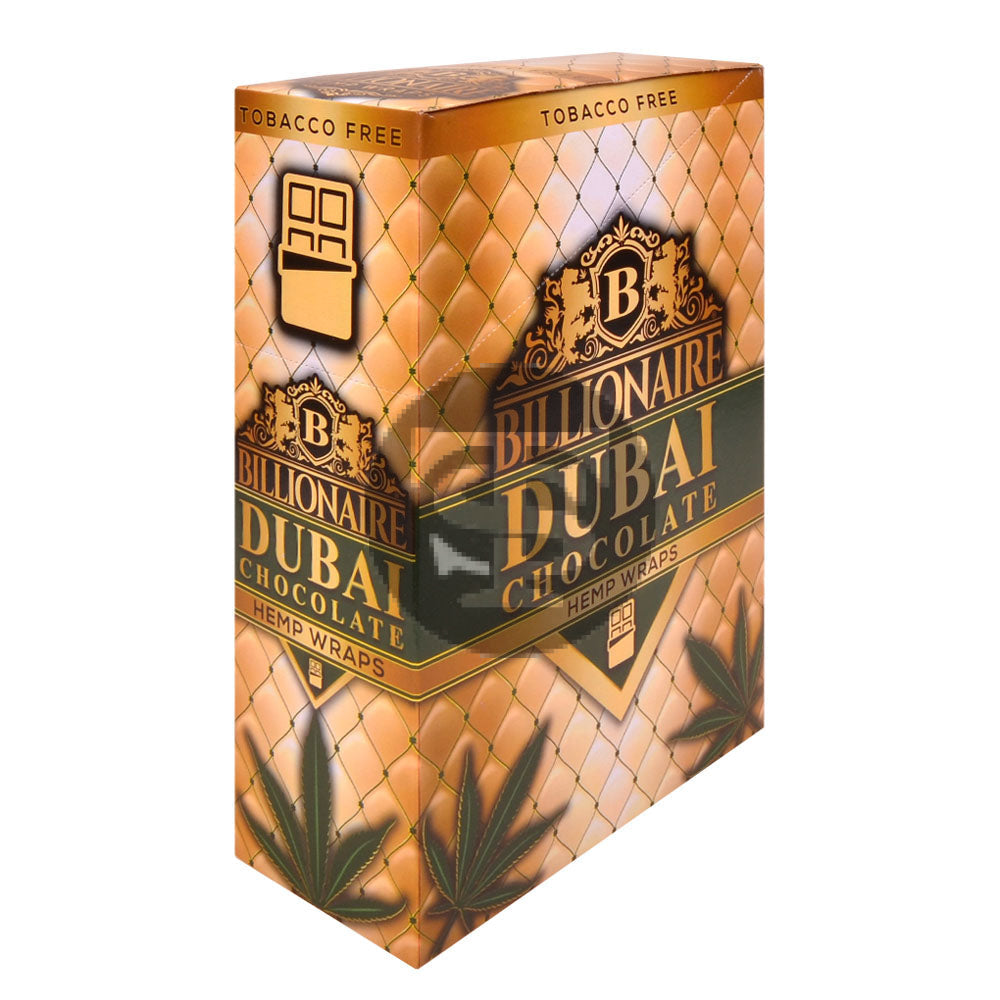 Billionaire Hemp Wraps 25 packs of 2 Dubai Chocolate