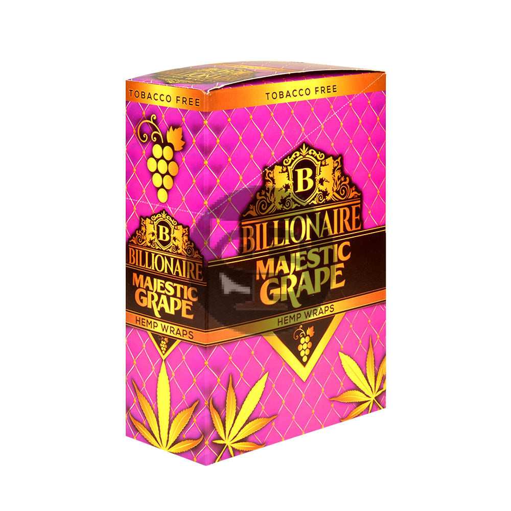 Billionaire Hemp Wraps 25 packs of 2 Majestic Grape