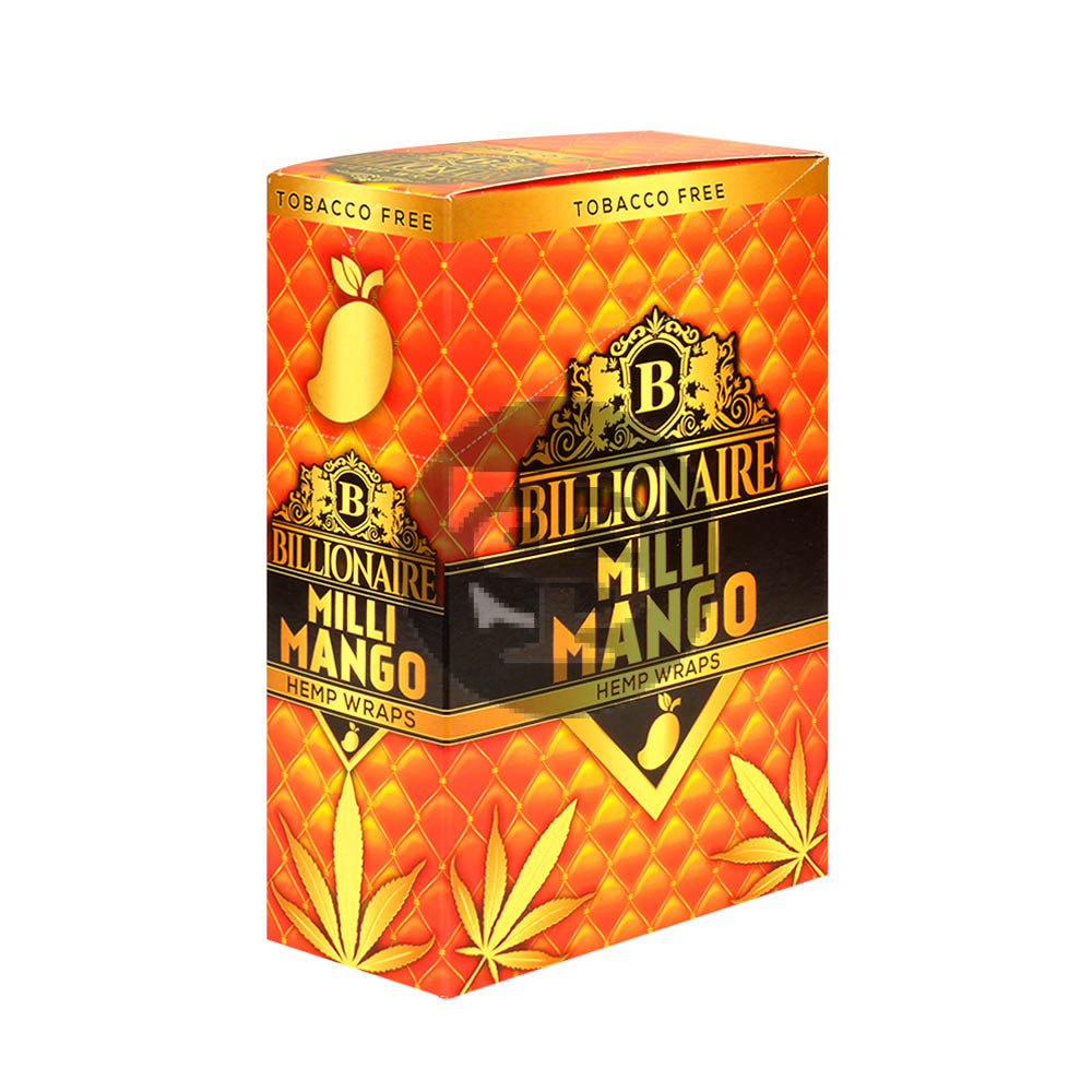 Billionaire Hemp Wraps 25 packs of 2 Milli Mango