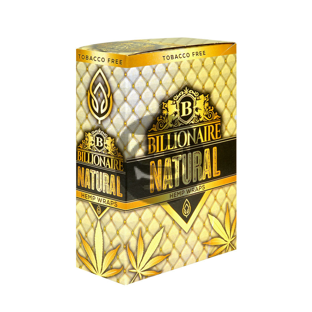 Billionaire Hemp Wraps 25 packs of 2 Natural