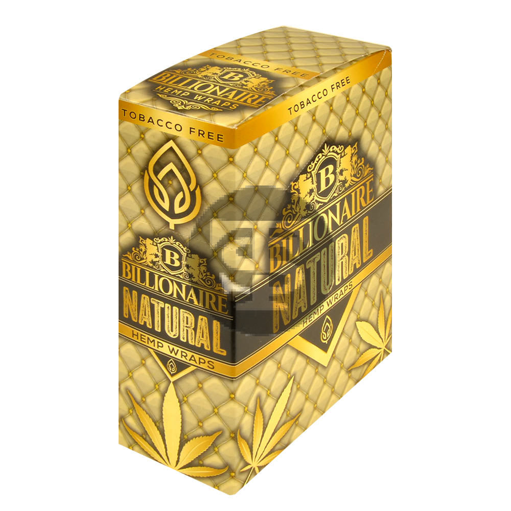 Billionaire Hemp Wraps 25 packs of 2 Natural