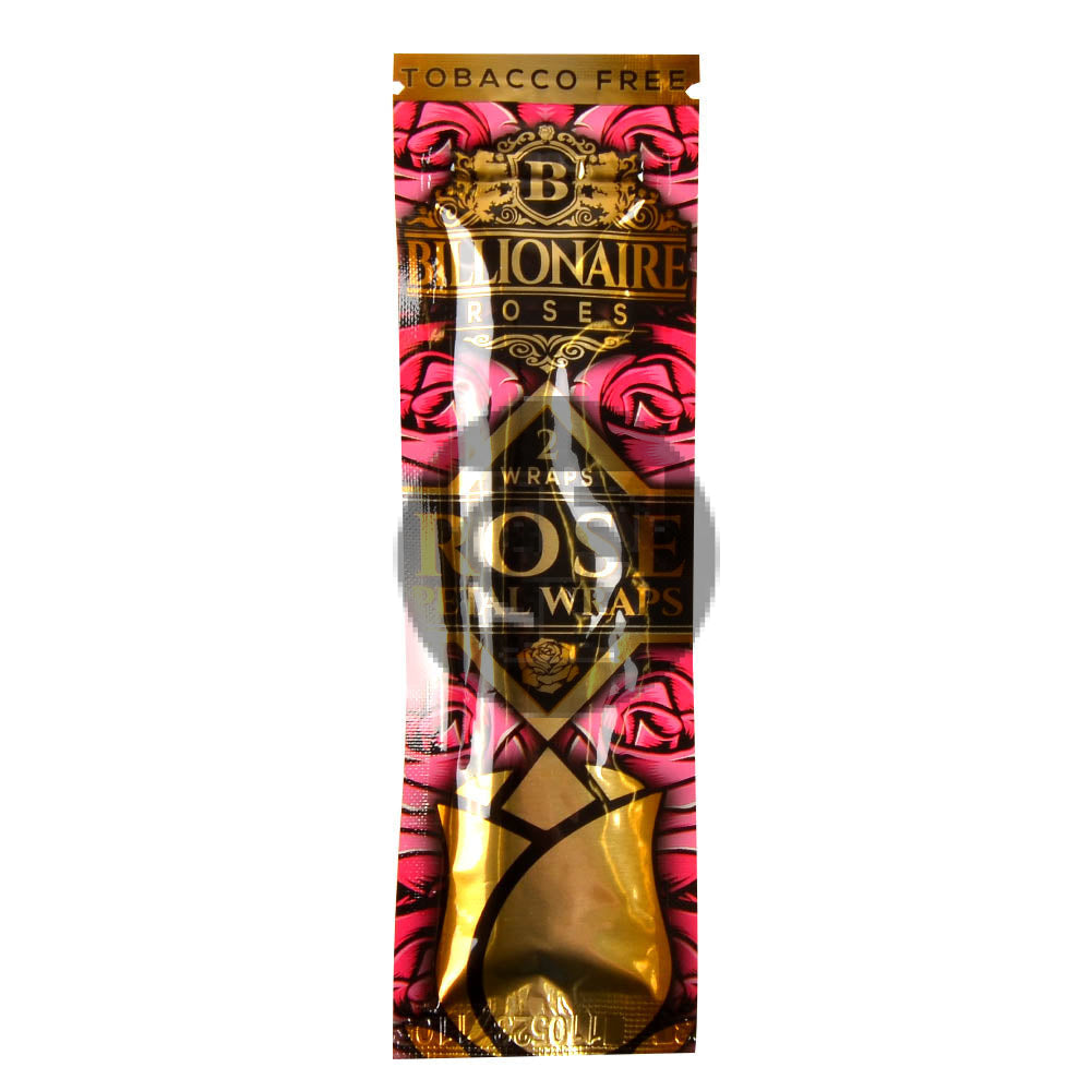 Billionaire Hemp Wraps 25 packs of 2 Roses