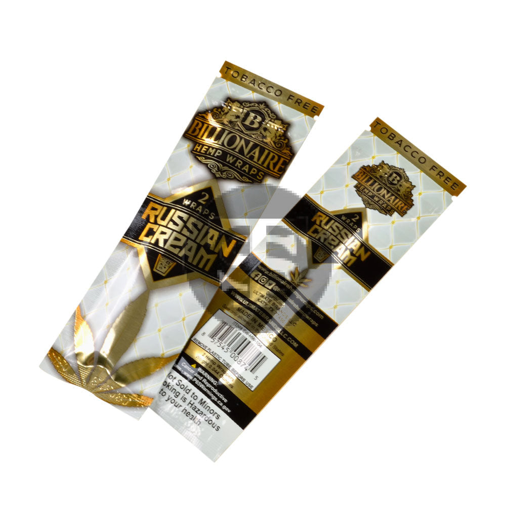 Billionaire Hemp Wraps 25 packs of 2 Russian Cream