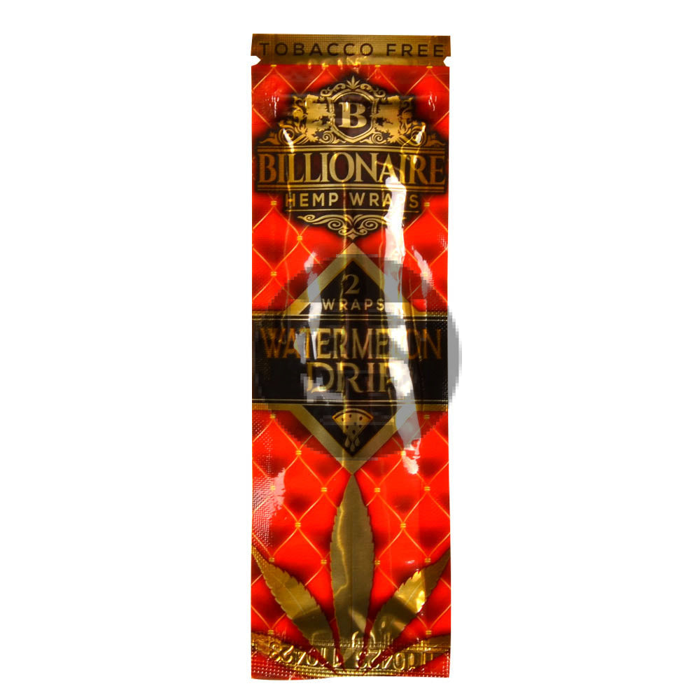 Billionaire Hemp Wraps 25 packs of 2 Watermelon Drip
