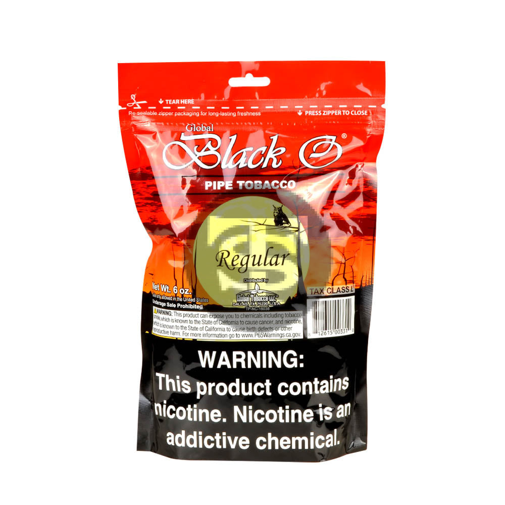 tobacco stock com Black O Regular Pipe Tobacco 6 oz. Bag – Tobacco Stock