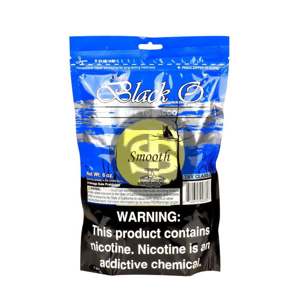 Black O Smooth Pipe Tobacco 6 oz. Bag