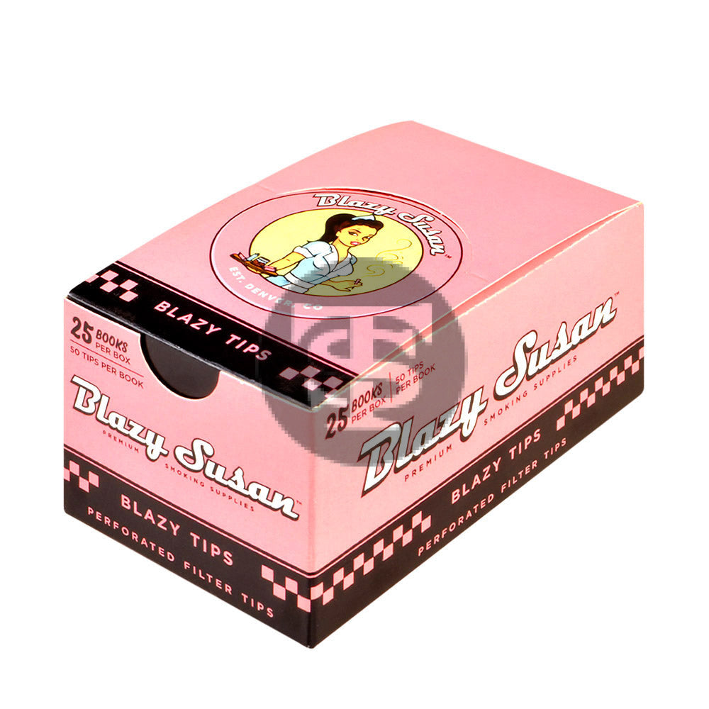 Blazy Susan Pink Perforated Filter Tips Pack of 25