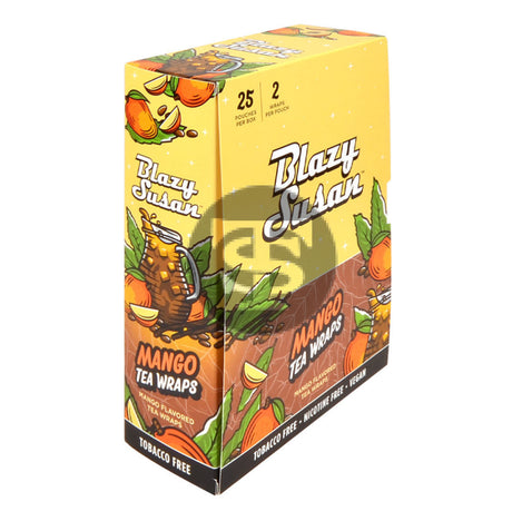Blazy Susan Wraps Mango Tea Leaf 25 Packs of 2